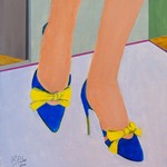 Blue Shoes, Yellow Bows 